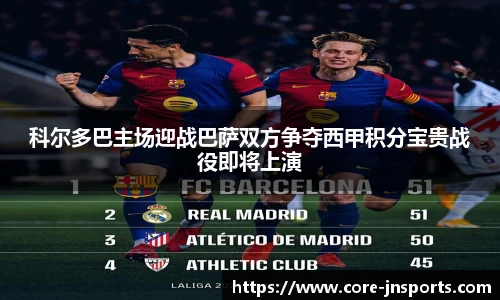 科尔多巴主场迎战巴萨双方争夺西甲积分宝贵战役即将上演